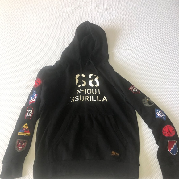 SSUR*PLUS Hoodie with Patches - Picture 1 of 4